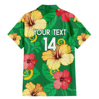 Custom Vanuatu Cricket Family Matching Mermaid Dress and Hawaiian Shirt 2024 Tropical Flowers Version