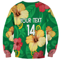 Custom Vanuatu Cricket Sweatshirt 2024 Tropical Flowers Version