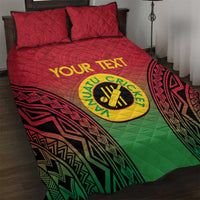 Custom Vanuatu Cricket Quilt Bed Set 2024 Polynesian Pattern Sporty Style