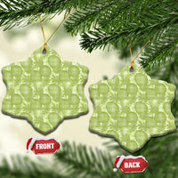 Omaomao Hawaii Breadfruit Palaka Motifs Ceramic Ornament