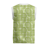 Omaomao Hawaii Breadfruit Palaka Motifs Christmas Knitted V-Neck Vest