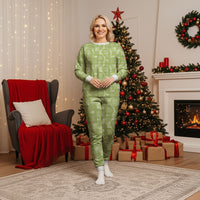 Omaomao Hawaii Breadfruit Palaka Motifs Christmas Pajama Set