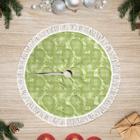 Omaomao Hawaii Breadfruit Palaka Motifs Tree Skirt