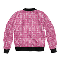 Alaka Hawaii Breadfruit Palaka Motifs Bomber Jacket LT14 - Polynesian Pride