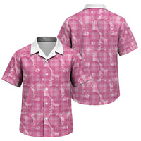 Alaka Hawaii Breadfruit Palaka Motifs Family Matching Tank Maxi Dress and Hawaiian Shirt LT14 Son's Shirt Pink - Polynesian Pride