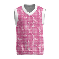Alaka Hawaii Breadfruit Palaka Motifs Christmas Knitted V-Neck Vest
