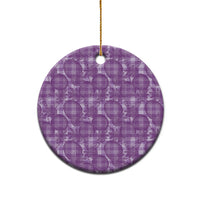 Poni Hawaii Breadfruit Palaka Motifs Ceramic Ornament