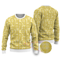 Melemele Hawaii Breadfruit Palaka Motifs Ugly Christmas Sweater