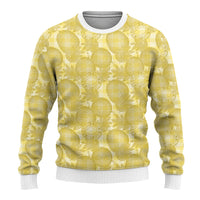 Melemele Hawaii Breadfruit Palaka Motifs Ugly Christmas Sweater