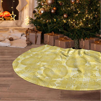 Melemele Hawaii Breadfruit Palaka Motifs Tree Skirt