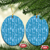 Polu Hawaii Breadfruit Palaka Motifs Ceramic Ornament