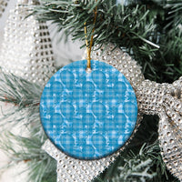 Polu Hawaii Breadfruit Palaka Motifs Ceramic Ornament