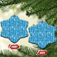 Polu Hawaii Breadfruit Palaka Motifs Ceramic Ornament