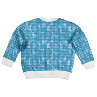 Polu Hawaii Breadfruit Palaka Motifs Kid Ugly Christmas Sweater