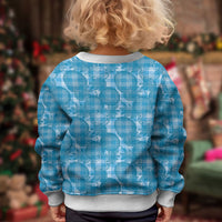 Polu Hawaii Breadfruit Palaka Motifs Kid Ugly Christmas Sweater