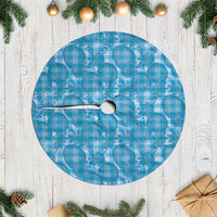 Polu Hawaii Breadfruit Palaka Motifs Tree Skirt