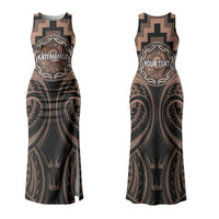 Aotearoa Kati Mamoe Personalised Couples Matching Tank Maxi Dress and Hawaiian Shirt Maori Iwi Poutama Puhoro Tattoo LT14 - Polynesian Pride