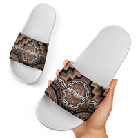 Aotearoa Kati Mamoe Slide Sandals Maori Iwi Poutama Puhoro Tattoo LT14 - Polynesian Pride