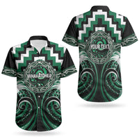 Aotearoa Whakatohea Personalised Couples Matching Short Sleeve Bodycon Dress and Hawaiian Shirt Maori Iwi Poutama Puhoro Tattoo LT14 - Polynesian Pride