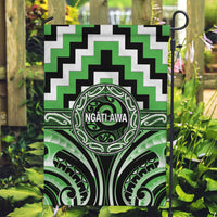 Aotearoa Ngati Awa Garden Flag Maori Iwi Poutama Puhoro Tattoo LT14 Garden Flag Green - Polynesian Pride