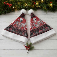 Personalized Hawaii Skull Christmas Santa Hat Mele Kalikimaka Hawaiian Kakau - Polynesian Pride