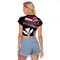 Hawaii Independence Day Raglan Cropped T Shirt La Kuokoa - Happy 28th November