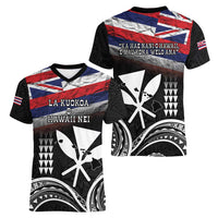 Hawaii Independence Day Women V-Neck T-Shirt La Kuokoa - Happy 28th November