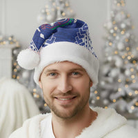 Toa Samoa Rugby Custom Christmas Santa Hat Go Champions Pacific Samoan Pattern - Polynesian Pride