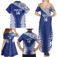 Toa Samoa Rugby Custom Family Matching Summer Maxi Dress and Hawaiian Shirt Go Champions Pacific Samoan Pattern - Polynesian Pride