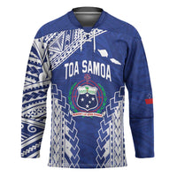 Toa Samoa Rugby Custom Hockey Jersey Go Champions Pacific Samoan Pattern - Polynesian Pride