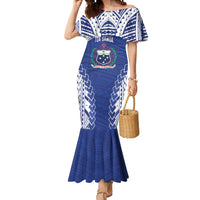 Toa Samoa Rugby Custom Mermaid Dress Go Champions Pacific Samoan Pattern - Polynesian Pride