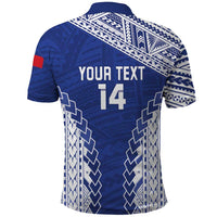 Toa Samoa Rugby Custom Polo Shirt Go Champions Pacific Samoan Pattern - Polynesian Pride