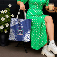 Toa Samoa Rugby Custom Tote Bag Go Champions Pacific Samoan Pattern - Polynesian Pride