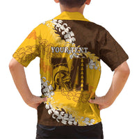 Personalized Mililani Hawaii High School Family Matching Tank Maxi Dress and Hawaiian Shirt Puakenikeni Lei Hawaiian Pattern LT14 - Polynesian Pride
