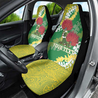 Personalized Leilehua Hawaii High School Car Seat Cover Puakenikeni Lei Hawaiian Pattern LT14 - Polynesian Pride