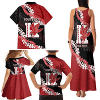 Personalized Kalani Hawaii High School Family Matching Tank Maxi Dress and Hawaiian Shirt Puakenikeni Lei Hawaiian Pattern LT14 - Polynesian Pride