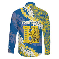 Personalized Kaiser Hawaii High School Family Matching Off The Shoulder Long Sleeve Dress and Hawaiian Shirt Puakenikeni Lei Hawaiian Pattern LT14 - Polynesian Pride