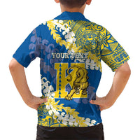 Personalized Kaiser Hawaii High School Family Matching Off Shoulder Maxi Dress and Hawaiian Shirt Puakenikeni Lei Hawaiian Pattern - Polynesian Pride