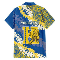 Personalized Kaiser Hawaii High School Family Matching Off Shoulder Maxi Dress and Hawaiian Shirt Puakenikeni Lei Hawaiian Pattern - Polynesian Pride