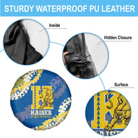 Kaiser Hawaii High School Spare Tire Cover Puakenikeni Lei Hawaiian Pattern LT14 - Polynesian Pride