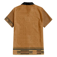 Brown African Dashiki With Fijian Tapa Pattern Hawaiian Shirt LT14 - Polynesian Pride