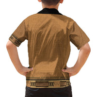 Brown African Dashiki With Fijian Tapa Pattern Hawaiian Shirt LT14 - Polynesian Pride