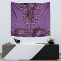 Purple African Dashiki With Fijian Tapa Pattern Tapestry