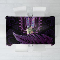 Purple African Dashiki With Aotearoa Maori Tablecloth Paua Shell Mix Silver Fern