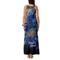 New Zealand Stewart Island Family Matching Tank Maxi Dress and Hawaiian Shirt Rakiura Kiwi Maori Glowing Sky LT14 - Polynesian Pride