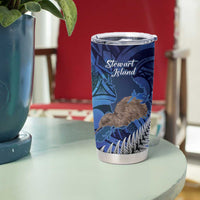 New Zealand Stewart Island Tumbler Cup Rakiura Kiwi Maori Glowing Sky LT14 - Polynesian Pride