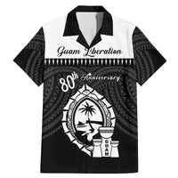 Guam Liberation Day Family Matching Mermaid Dress and Hawaiian Shirt Biba Guahan Chamorro 80th Anniversary - Black