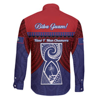 Guam Liberation Day Family Matching Off The Shoulder Long Sleeve Dress and Hawaiian Shirt Biba Guahan Chamorro 80th Anniversary - Blue LT14 - Polynesian Pride