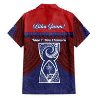 Guam Liberation Day Family Matching Puletasi and Hawaiian Shirt Biba Guahan Chamorro 80th Anniversary - Blue LT14 - Polynesian Pride