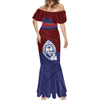 Guam Liberation Day Mermaid Dress Biba Guahan Chamorro 80th Anniversary - Blue
